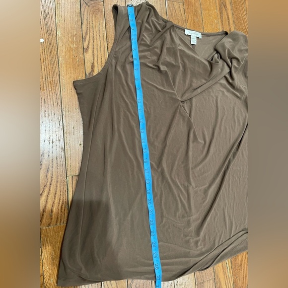 Dressbarn Brown Cowl Neck Tank Top - Picture 4 of 7